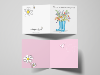 Never too late Pack of 10 Folded Cards (1 type) (premium envelopes)