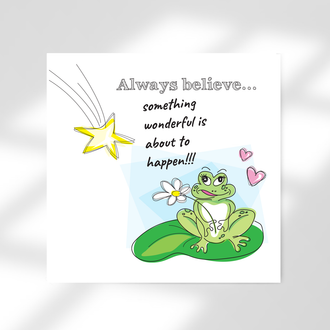 Always Believe Pack of 10 Folded Cards (1 type)  (premium envelopes)