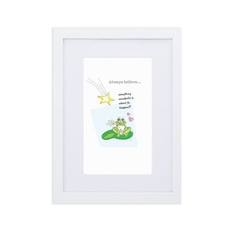 Always Believe Matte Paper Framed Poster With Mat