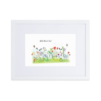 Wild About You Matte Paper Framed Poster With Mat