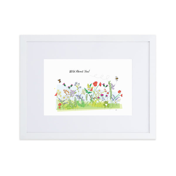Wild About You Matte Paper Framed Poster With Mat