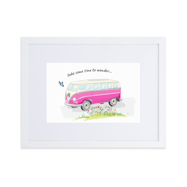 Time to Wander Matte Paper Framed Poster With Mat