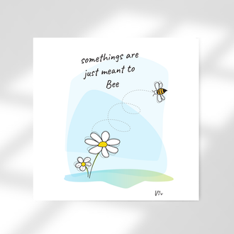 Meant to Bee Pack of 10 Folded Cards (1 type) (premium envelopes)