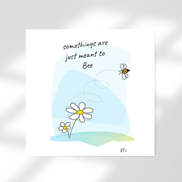 Meant to Bee Pack of 10 Folded Cards (1 type) (premium envelopes)
