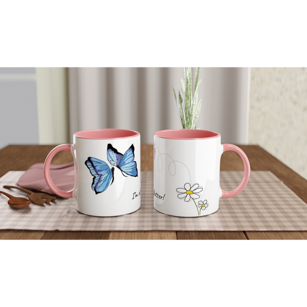 All a flutter Mug  11oz Ceramic Mug with Color Inside