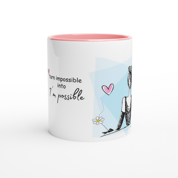I'm Possible Ceramic Mug with Color Inside