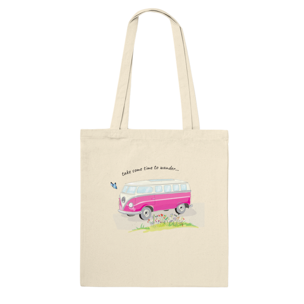 Take Time to Wander Premium Tote Bag