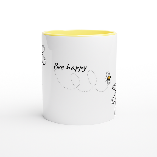 Bee Happy Ceramic Mug