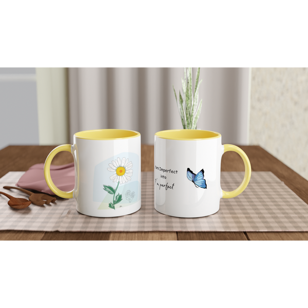 I'm Perfect White 11oz Ceramic Mug with Color Inside