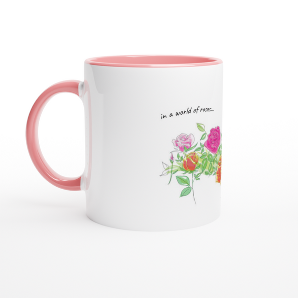 Its ok to be a daisy White 11oz Ceramic Mug with Color Inside