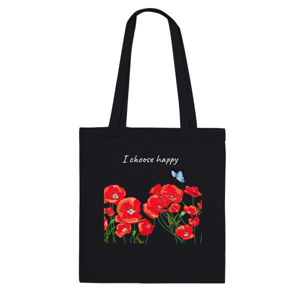 I Choose Happy - poppy - Premium Tote Bag