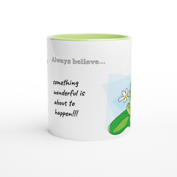 Always Believe Ceramic Mug with Color Inside