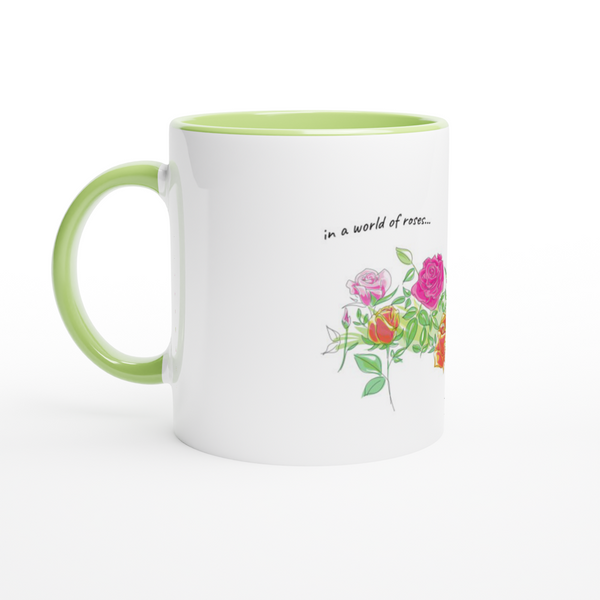 Its ok to be a daisy White 11oz Ceramic Mug with Color Inside