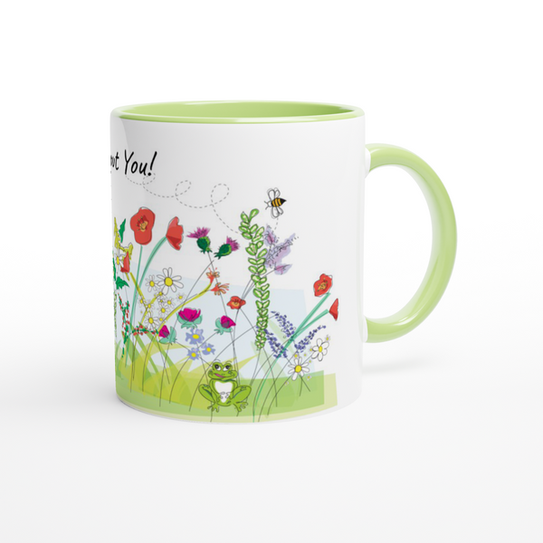 Wild About You! Ceramic Mug with Color Inside