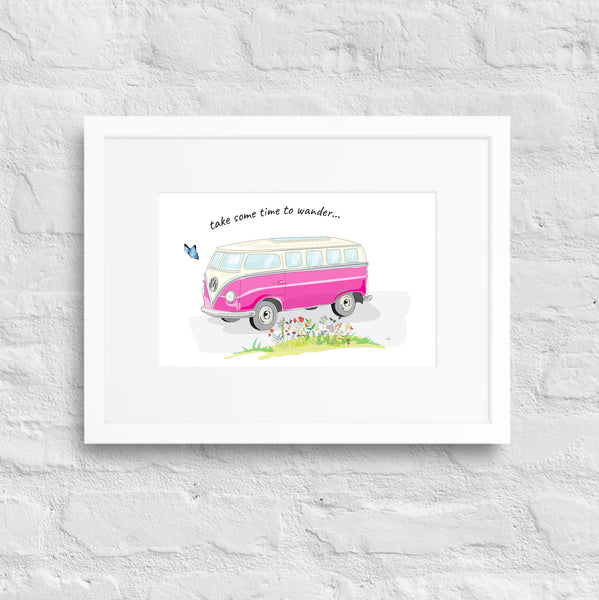 Time to Wander Matte Paper Framed Poster With Mat
