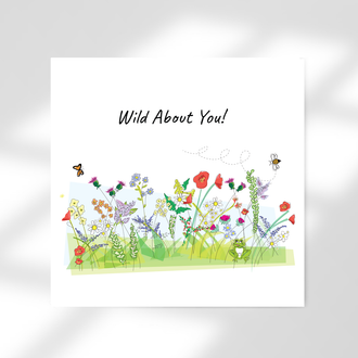 Wild About You -Pack of 10 Folded Cards (1 type) (premium envelopes)