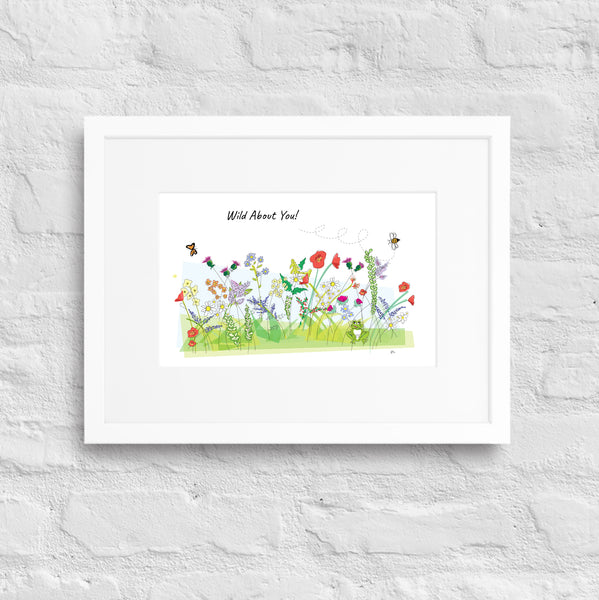 Wild About You Matte Paper Framed Poster With Mat